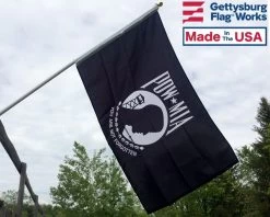 POW/MIA Outdoor Flag-NYLON 14 POW/MIA Outdoor Flag-NYLON -Flags and Banners Store pow outdoor front