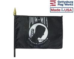 POW/MIA Stick Flag 5 POW/MIA Stick Flag -Flags and Banners Store powmia close up