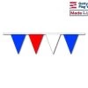 Patriotic Red/White/Blue Triangle Pennant Strings - 12x18" Pennant Size