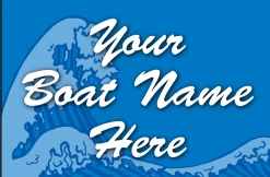 Custom Wave Boat Flag