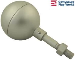 Aluminum Ball Ornament -Flags and Banners Store silver ball e330007 b