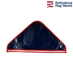Vinyl Zipper Flag Case, Soft Plastic Triangle
