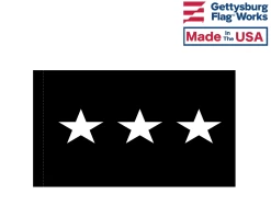 Space Force 3 Star Lieutenant General Indoor Flag-Choose Options -Flags and Banners Store space force pole hem 3 star