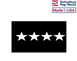 Space Force 4 Star General Indoor Flag-Choose Options -Flags and Banners Store space force pole hem 4 star