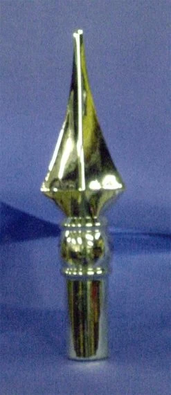 Square Spear Gold Plastic Finial -Flags and Banners Store squarespearlg