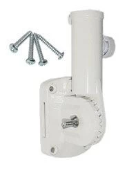 Flagpole Bracket 13 Position - White Nylon Plastic