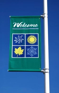 Premium Fiberglass Avenue Banner Hardware Set - Single -Flags and Banners Store streetview single