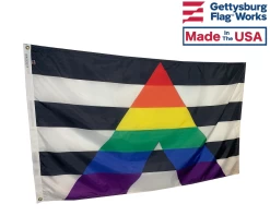 Ally Rainbow Pride Flag - 3x5' -Flags and Banners Store t ally side