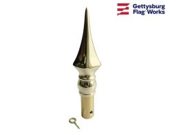 Square Gold Metal Spear Finial -Flags and Banners Store t5e9cdag