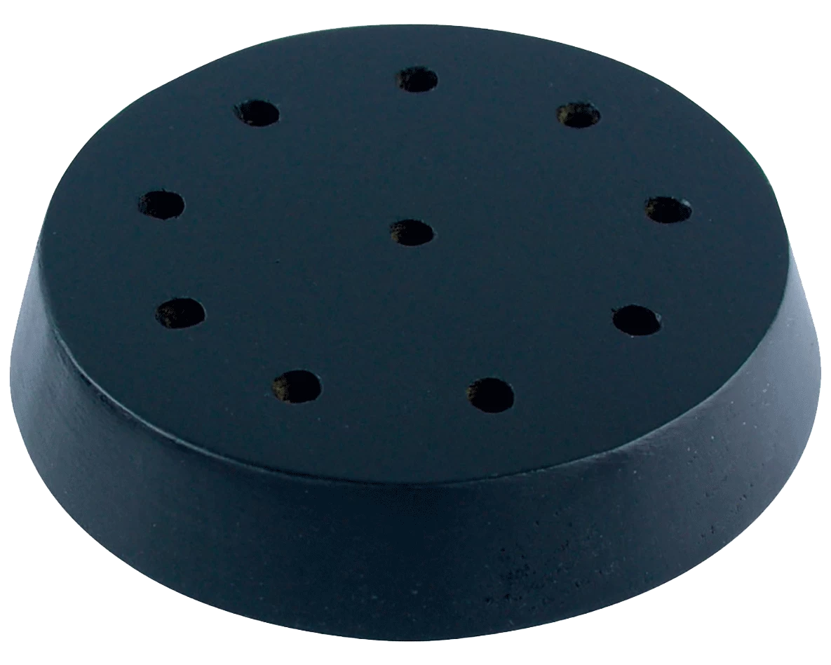 Black Wooden Round Table Base For 4x6" Stick Flags, 10 Hole 2 Black Wooden Round Table Base For 4x6" Stick Flags, 10 Hole - Image 2