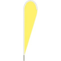Teardrop Flags - Attention Banners 8 Teardrop Flags - Attention Banners -Flags and Banners Store tear drop flag 10x30 fm yellow 155566