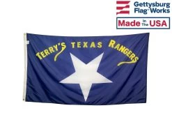 Terry's Texas Rangers Flag 1861 (Large White Star) - 3x5'