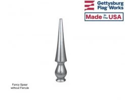 Flat Spear Finial - Choose Size -Flags and Banners Store test 4