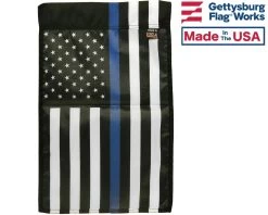 Thin Blue Line - USA Design Garden Flag