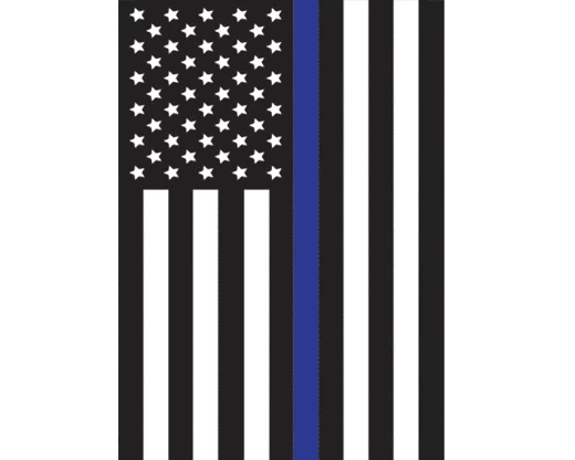 Thin Blue Line - USA Design Garden Flag 2 Thin Blue Line - USA Design Garden Flag - Image 2