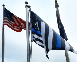 THIN BLUE LINE-USA DESIGN FLAG-CHOOSE OPTIONS 29 THIN BLUE LINE-USA DESIGN FLAG-CHOOSE OPTIONS -Flags and Banners Store thin blue line usa waving 1 1