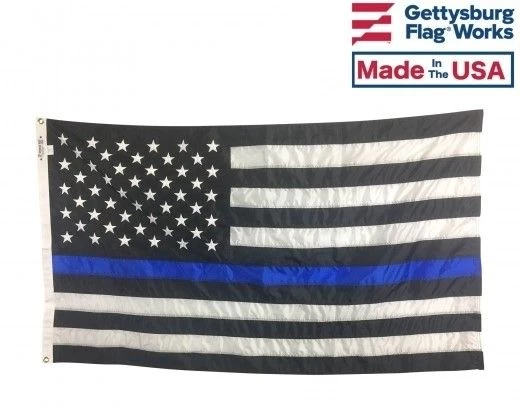 THIN BLUE LINE-USA DESIGN FLAG-CHOOSE OPTIONS 1 THIN BLUE LINE-USA DESIGN FLAG-CHOOSE OPTIONS