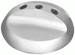 3 Hole Floor Stand - Choose Options -Flags and Banners Store threeholestand silver