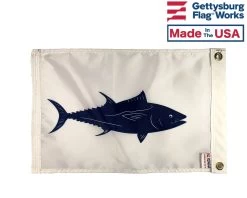 Tuna Flag - 12x18" -Flags and Banners Store tuna back temp
