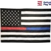 Thin Red/Blue Line Flag, Embroidered-3x5'
