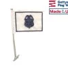POLICE CAR WINDOW FLAG