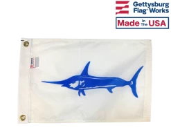 Swordfish Boat Flag - 12x18"
