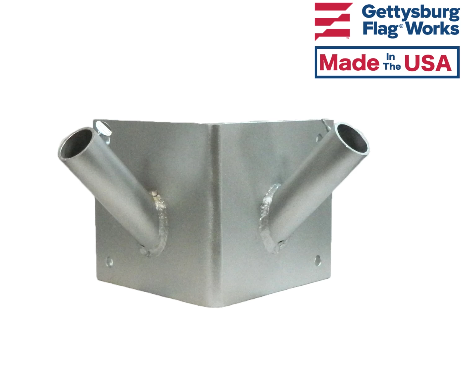 Double Corner Outrigger Flagpole Bracket 2 Double Corner Outrigger Flagpole Bracket - Image 2