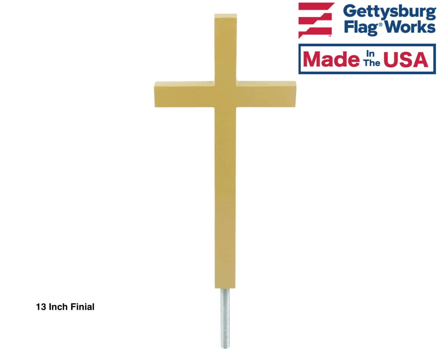 Christian Cross In-Ground Flag Pole Finial - Choose Options 2 Christian Cross In-Ground Flag Pole Finial - Choose Options - Image 2