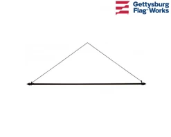 Banner Hanging Rod - Metal Dowel With Cord