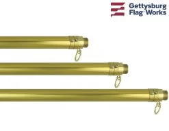 6-10' Adjustable Gold Aluminum Pole, 1 1/8"