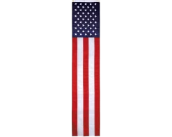 Embroidered American Flag Pulldown With 5 Stripes