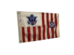 US Coast Guard Ensign - Maritime Government Spec -Flags and Banners Store uscg ensign side