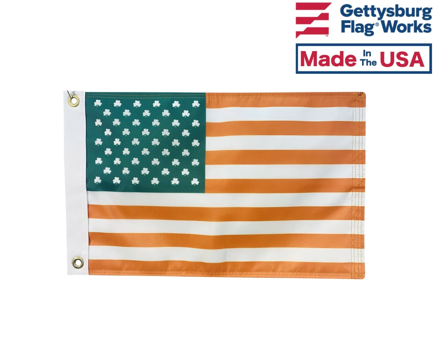 Irish Shamrock U.S. Boat Flag 3 Irish Shamrock U.S. Boat Flag - Image 3
