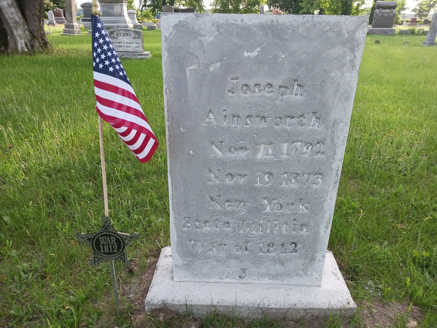 War Of 1812 Grave Marker 6 War Of 1812 Grave Marker - Image 6