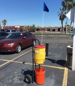 Bike Flag & Rod -Flags and Banners Store water cooler marking flag