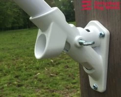 Aluminum Flag Bracket - 2 Position White -Flags and Banners Store white fz bracket a